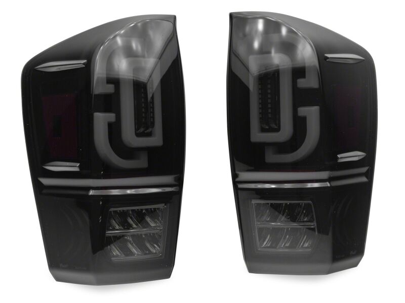 Toyota Tacoma LED Taillights - Raxiom - XW Series Sequential - Black Housing/ Smoked Lens - `16-`23