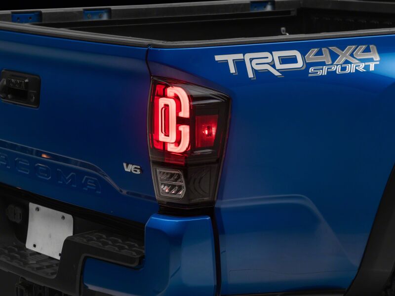 Toyota Tacoma LED Taillights - Raxiom - XW Series Sequential - Black Housing - Clear Lens - `16-`23