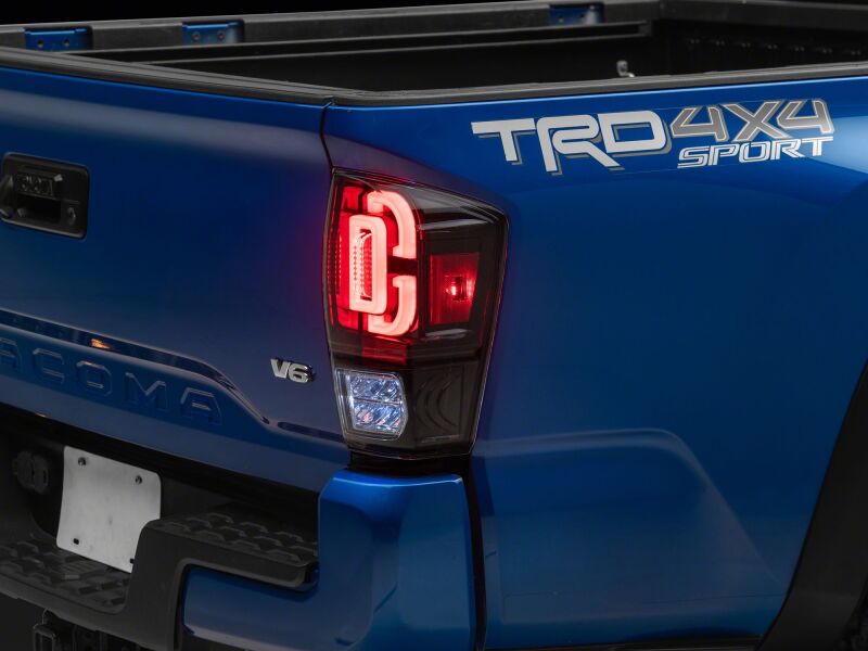 Toyota Tacoma LED Taillights - Raxiom - XW Series Sequential - Black Housing - Clear Lens - `16-`23