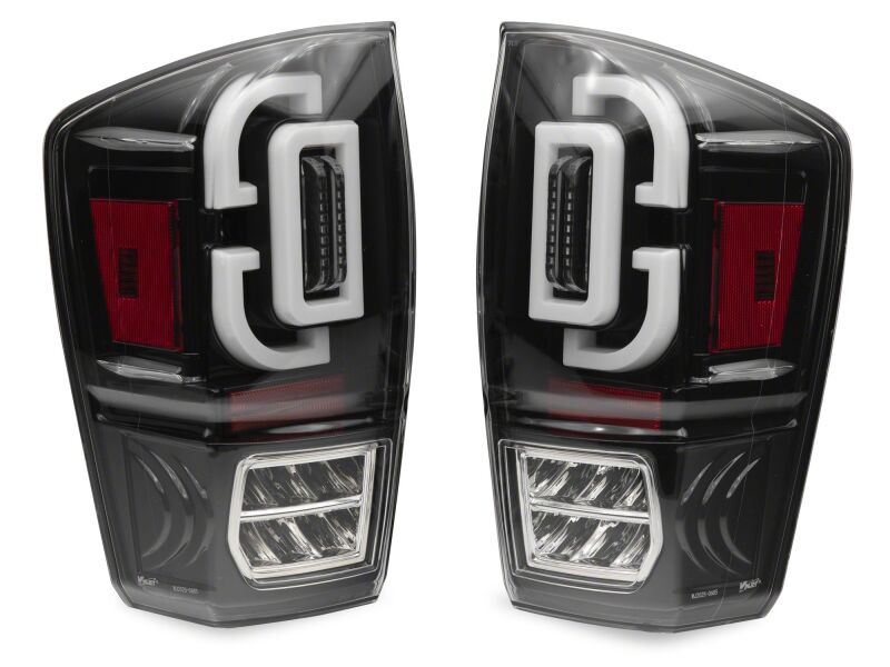 Toyota Tacoma LED Taillights - Raxiom - XW Series Sequential - Black Housing - Clear Lens - `16-`23
