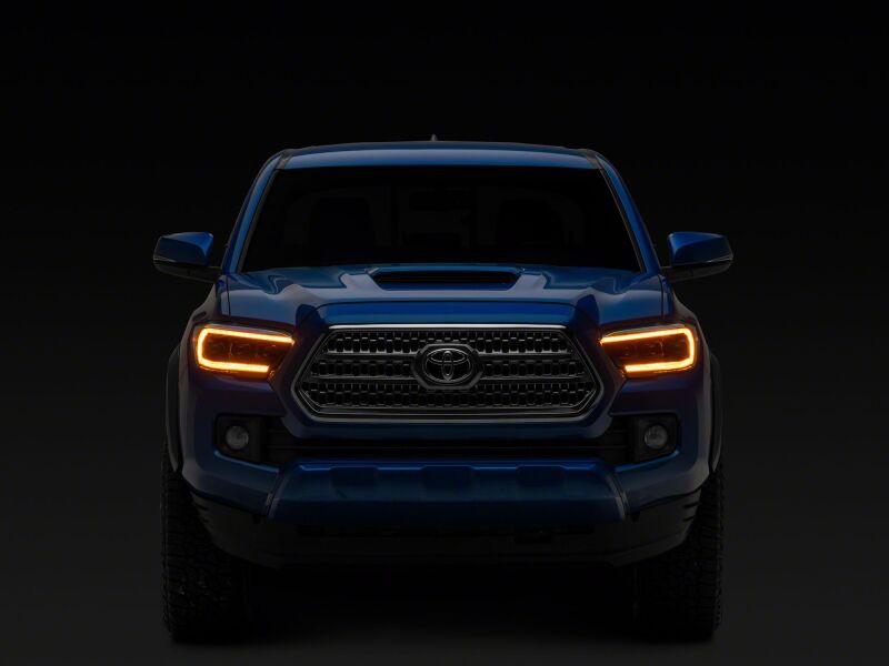 Toyota Tacoma LED Headlights - Raxiom - CXR Series V2 - Black Housing, Clear Lens - `16-`23