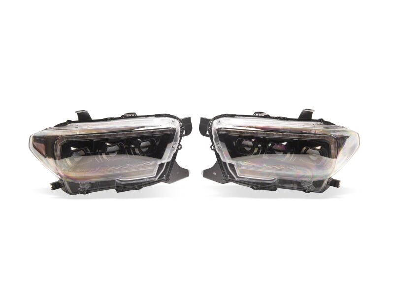 Toyota Tacoma LED Headlights - Raxiom - CXR Series V2 - Black Housing, Clear Lens - `16-`23