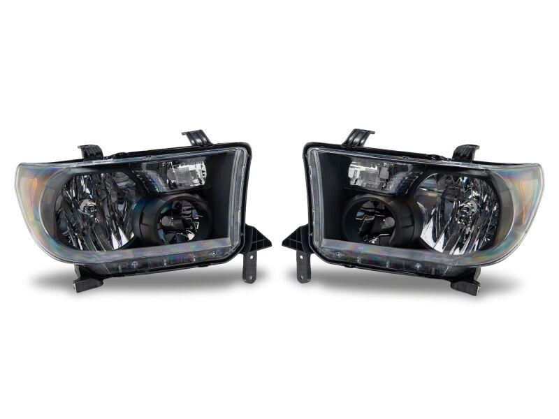 Toyota Tundra LED Headlights - Raxiom - OEM Style - Black - `07-`13