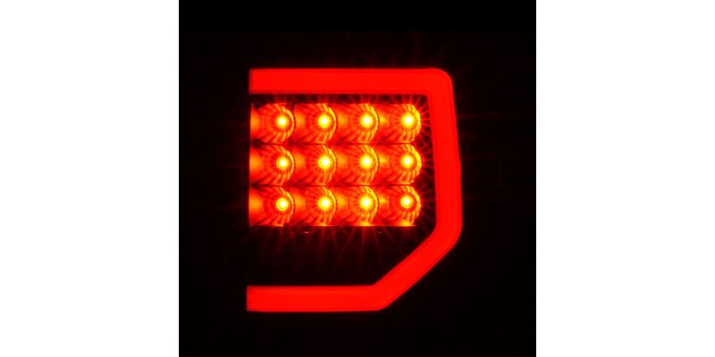 Toyota Tundra LED Taillights - Raxiom - Axial Series Dual C-Shape - Black Housing, Smoked Lens - `07-`13