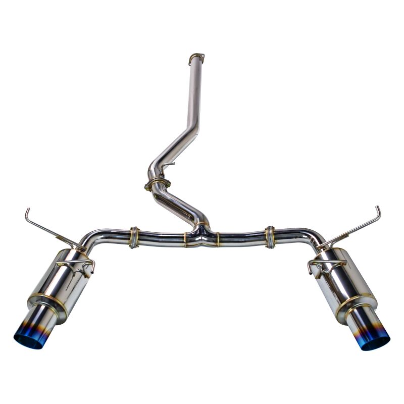 Subaru WRX Performance Exhaust - Remark - Cat Back, Dual, R1 Spec, Non-Resonated - Burnt Stainless - `22-`27