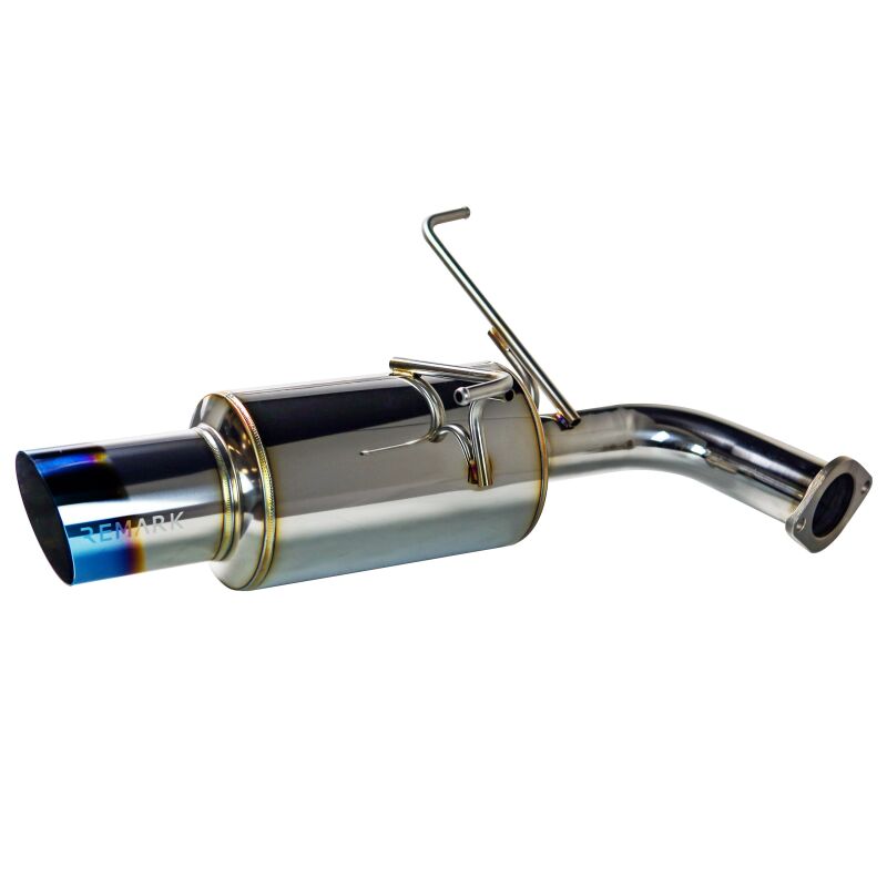 Subaru WRX Performance Exhaust - Remark - Cat Back, Dual R1 Spec Burnt Stainless, Resonated - `22-`27