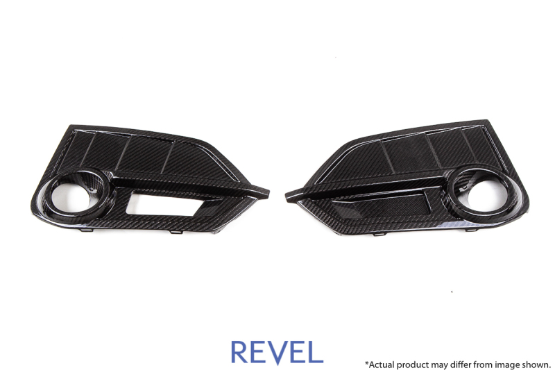 Honda Civic Type-R Fog Light Covers - Front (Left & Right) - Revel - GT - Dry Carbon - `17-`18