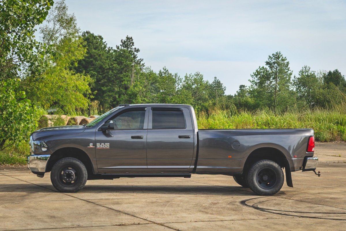 Ram 2500 Side Window Deflectors - Rough Country - Tape On Rain Guard ...
