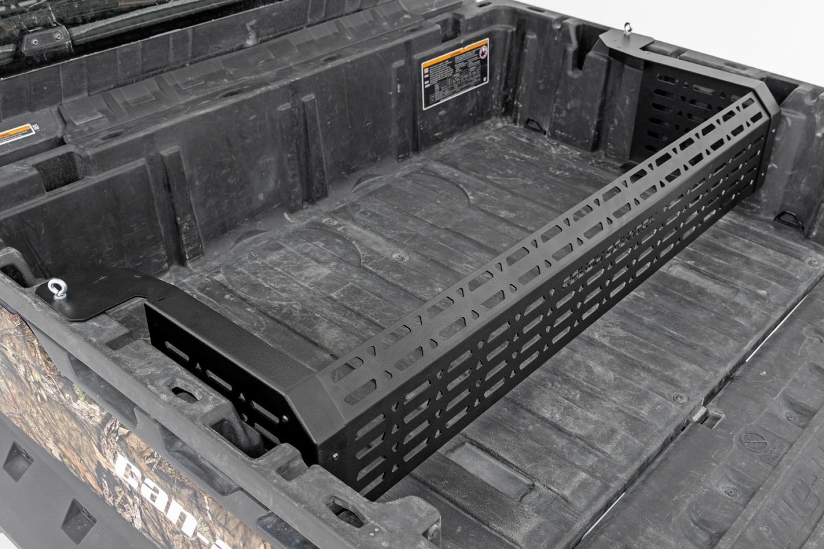 Defender Rear Mesh Gate Can-Am Defender MAX HD8 DPS Tail Gate Extension - Rough Country - '17 ...