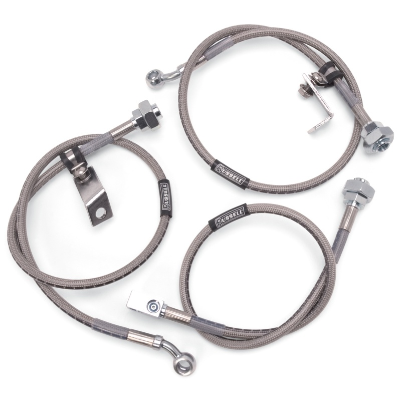 Chevrolet Silverado 1500 Brake Line Kit - Russell - Stainless Steel Braided Hose - `99-`06
