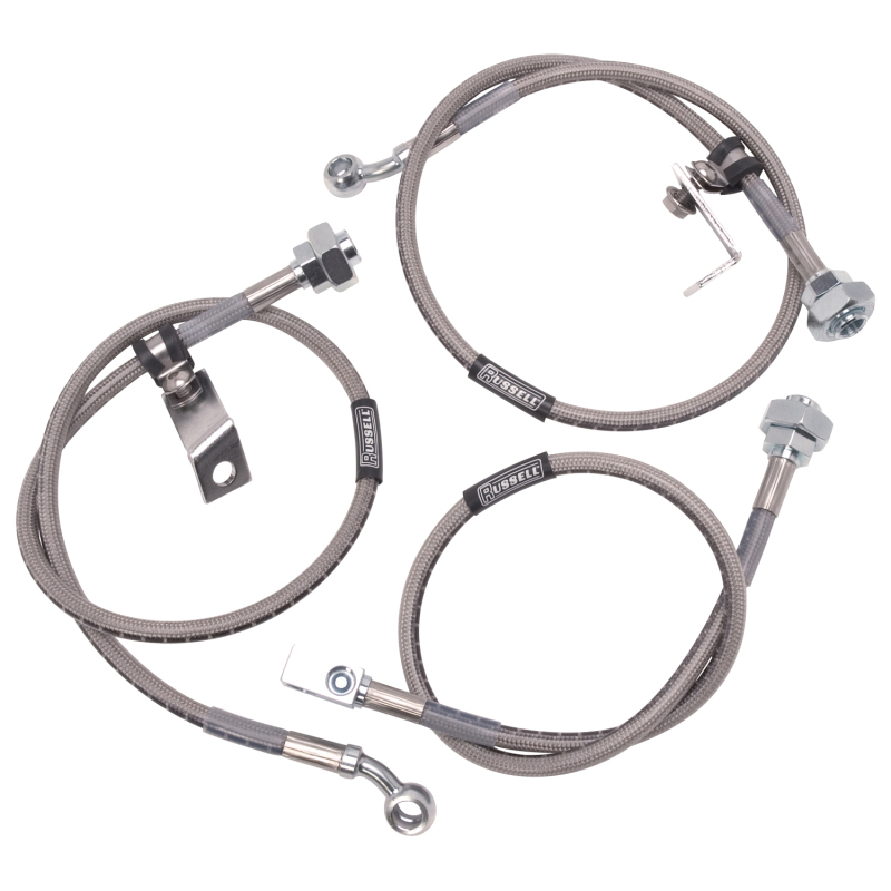 GMC Sierra 1500 Brake Line Kit - Russell - Stainless Steel Braided Hose - `99-`06