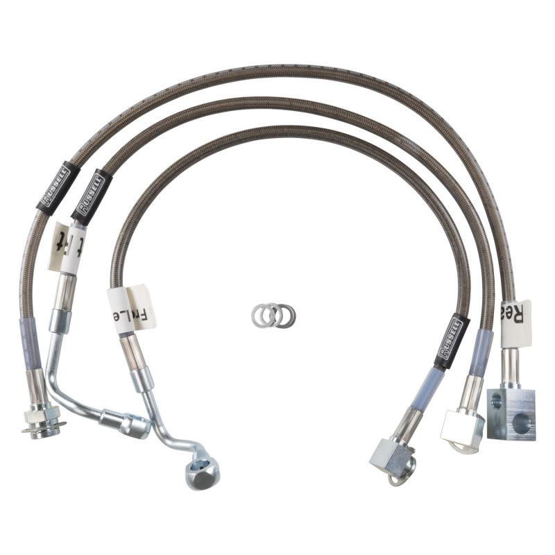 Ford F-150 Brake Line Kit - Front + Rear - Russell - Stainless Steel Braided - `05-`06