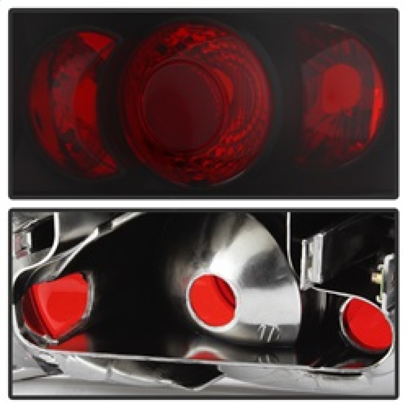 Audi A4 Tail Lights - SPYDER - Euro Style - Black - `02-`05