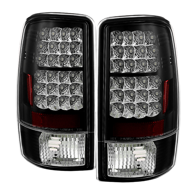 Chevrolet Tahoe Tail Lights - SPYDER - LED - Black - `00-`06