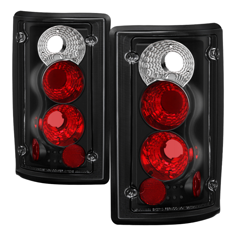 Ford Excursion Tail Lights - SPYDER - Euro Style - Black - `00-`06