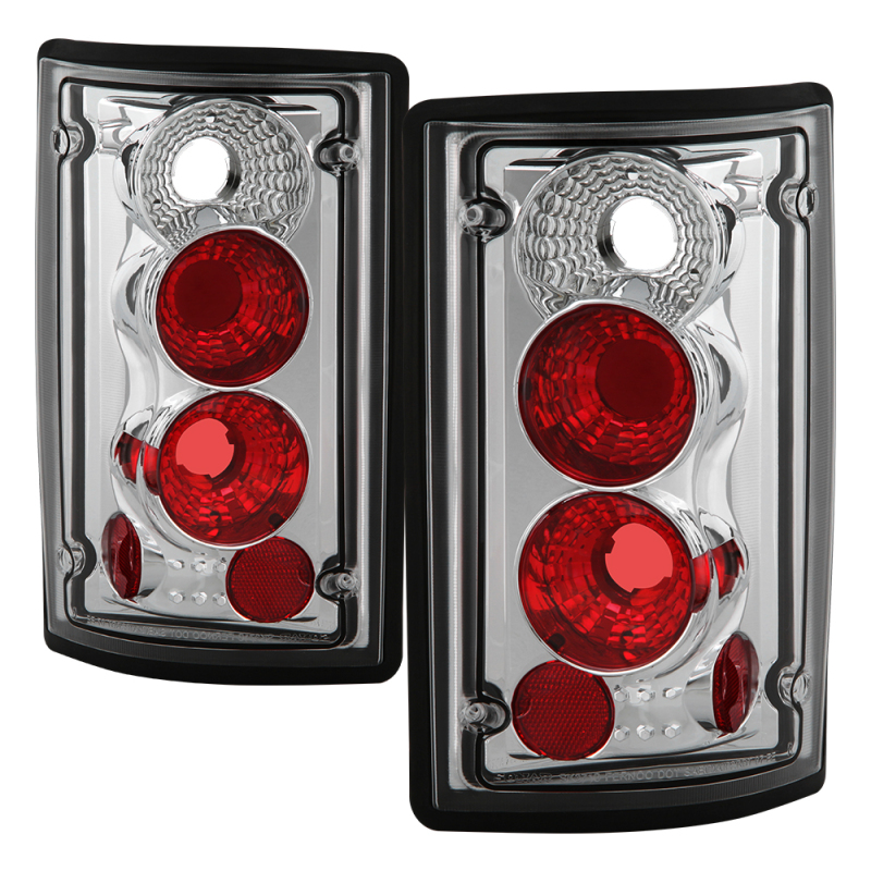 Ford Excursion Euro Tail Lights - SPYDER - Euro Style - Chrome - `00-`06