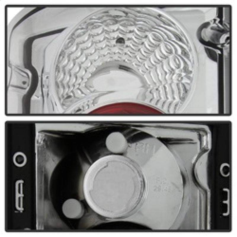 Ford Excursion Euro Tail Lights - SPYDER - Euro Style - Chrome - `00-`06