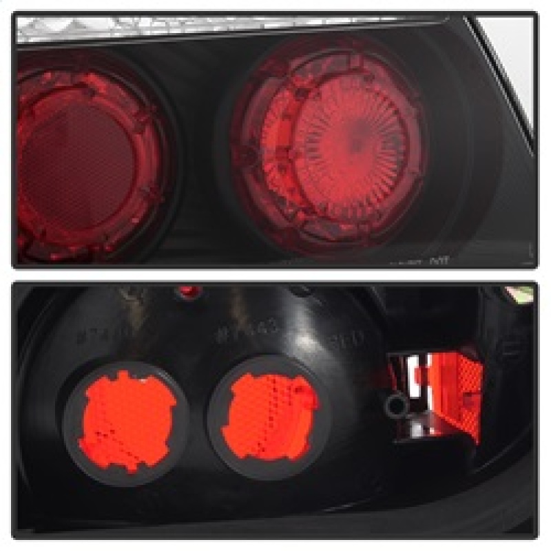 Subaru Impreza Tail Lights - SPYDER - Euro Style - Black - `02-`03