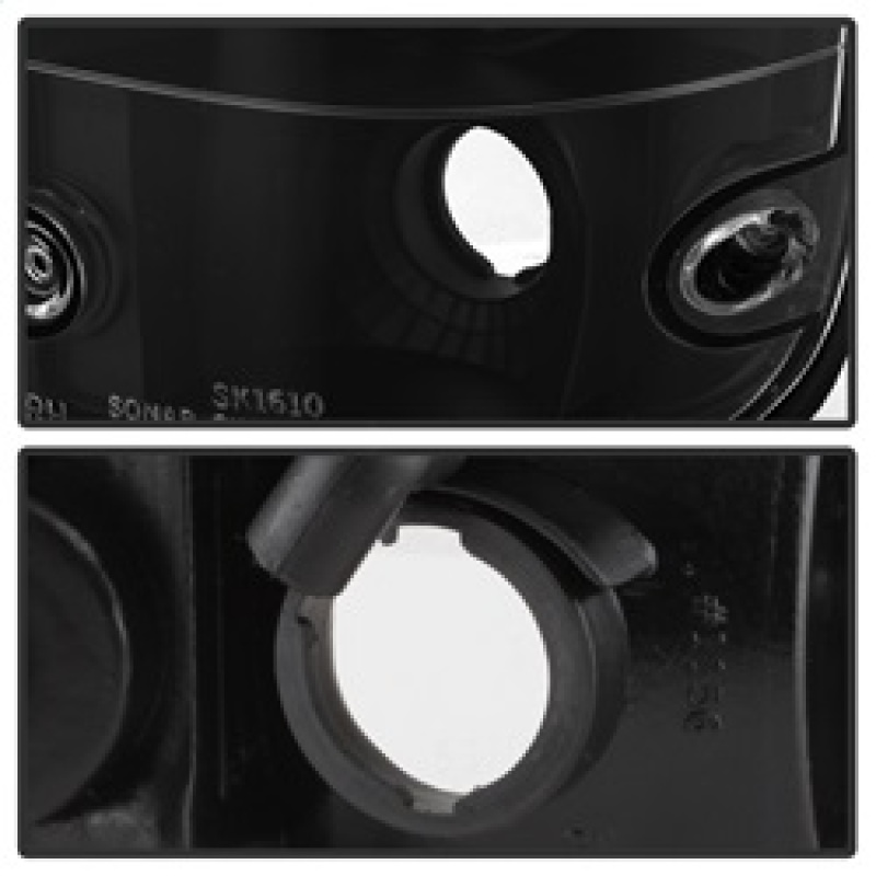 Toyota Tacoma Euro Tail Lights - SPYDER - Euro Style - Black - `01-`04