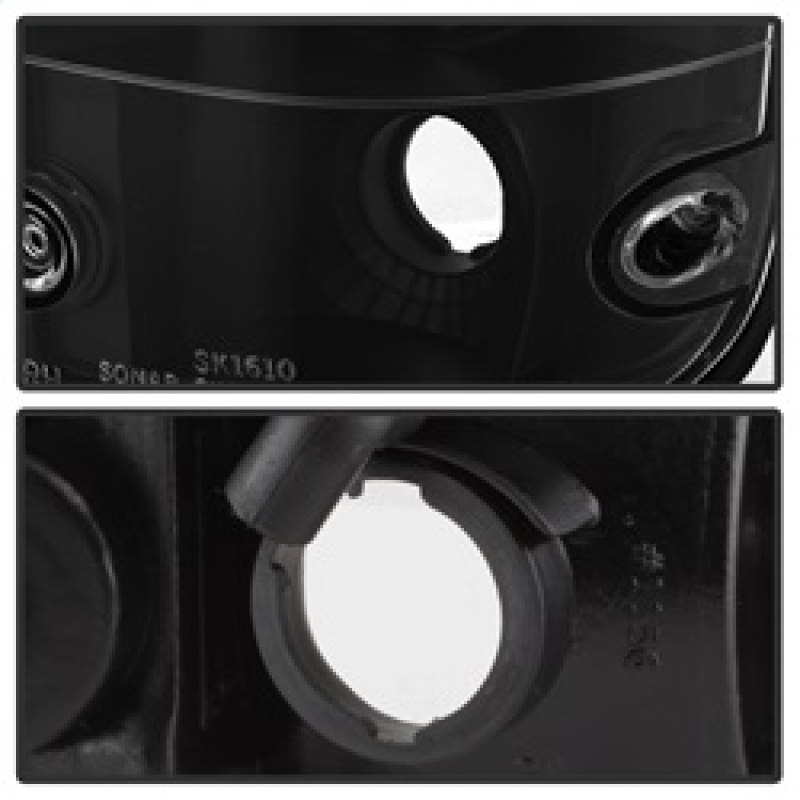 Toyota Tacoma Euro Tail Lights - SPYDER - Euro Style - Black - `01-`04