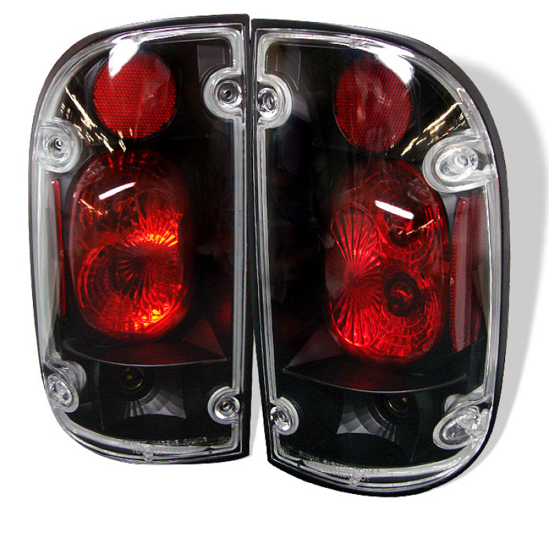 Toyota Tacoma Euro Tail Lights - SPYDER - Euro Style - Black - `01-`04
