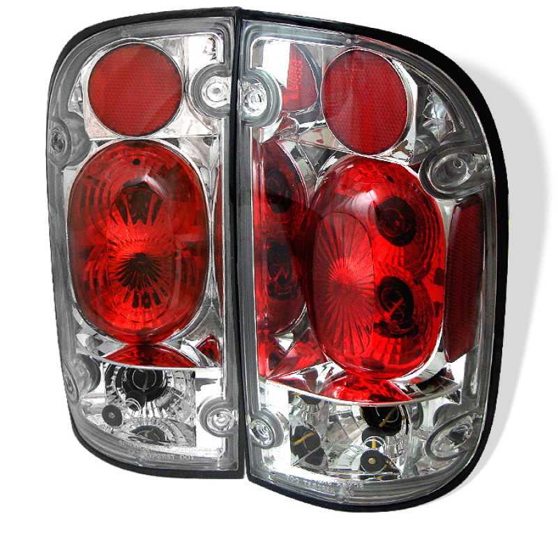 Toyota Tacoma Euro Tail Lights - SPYDER - Euro Style - Chrome - `01-`04