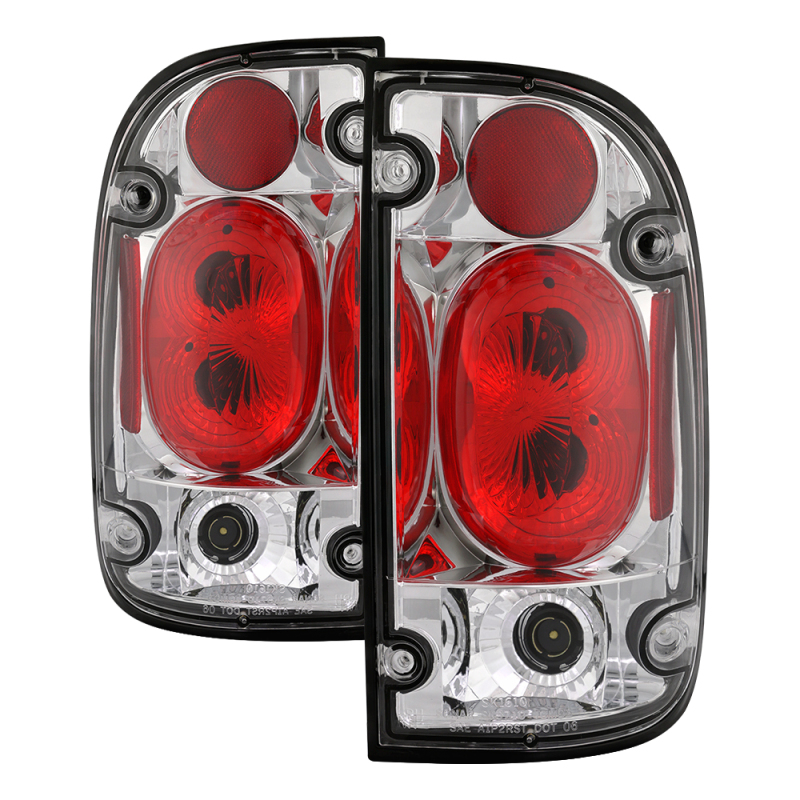 Toyota Tacoma Euro Tail Lights - SPYDER - Euro Style - Chrome - `01-`04