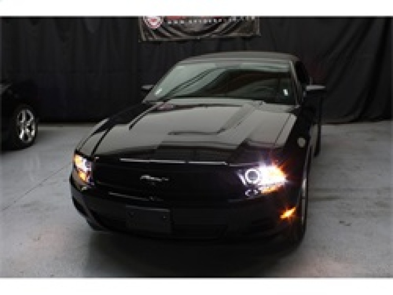Ford Mustang Headlights - SPYDER - Projector, LED Halo, High H1, Low H1 - Black - `99-`04