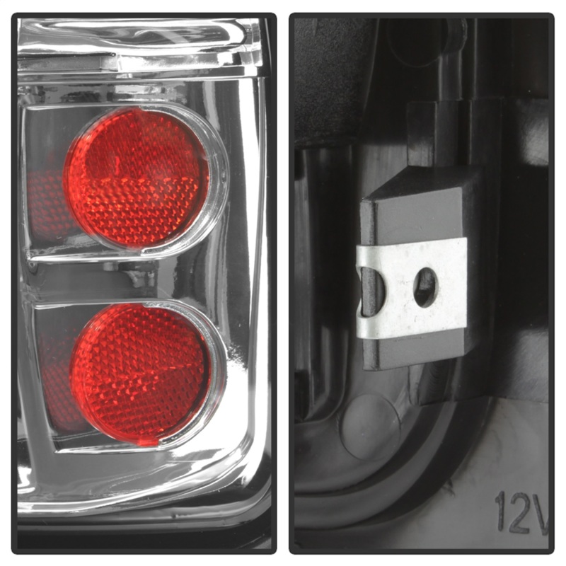 Dodge Ram 2500 Tail Lights - Rear - SPYDER - xTune Euro Style - Chrome - `94-`01