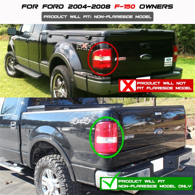 Ford F-150 Tail Lights - Rear - SPYDER - xTune LED - Smoke - `04-`08
