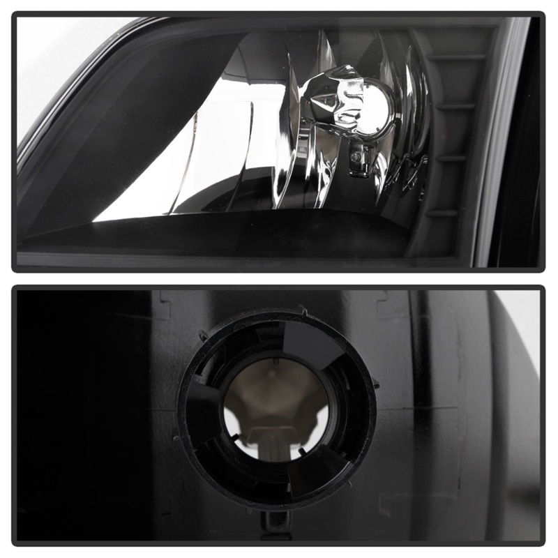 Ford F-150 Headlights - Front - SPYDER - xTune Crystal, Black Housing w/ Clear LED Corners - Black - `97-`03