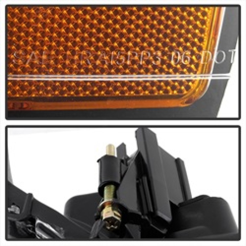 Dodge Ram 1500 Headlights - Front - SPYDER - xTune Crystal, Black Housing, Amber Bulbs - Black - `02-`05