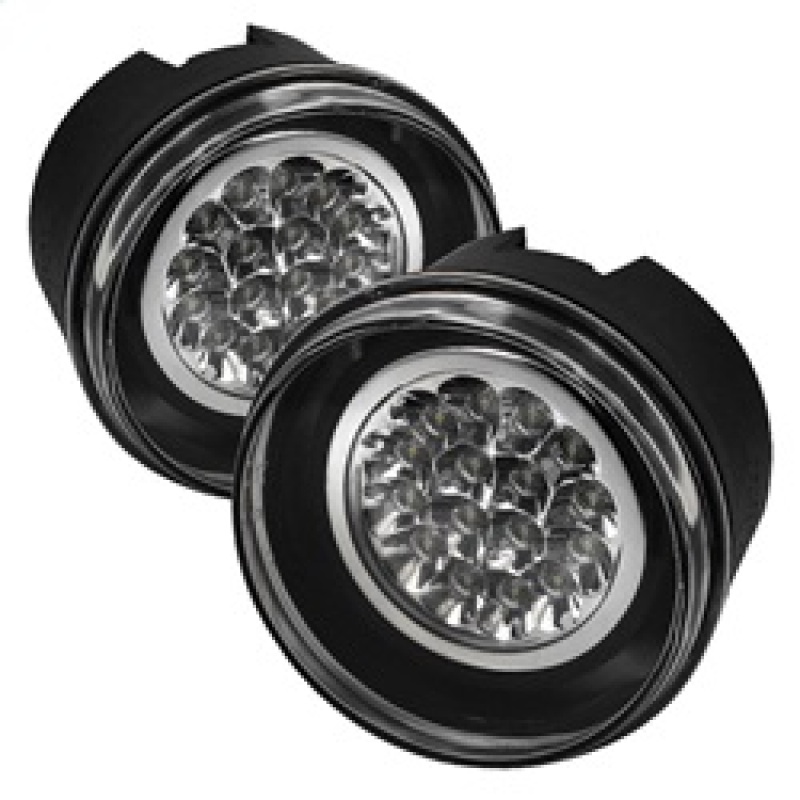 Jeep Commander Fog Lights - SPYDER - LED w/Switch - Clear - `06-`08