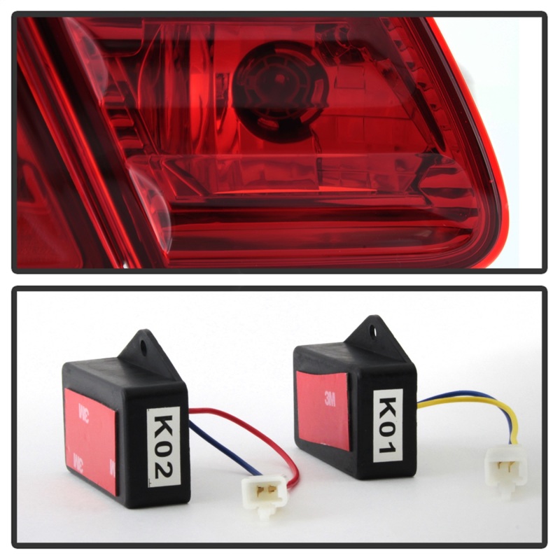 Mercedes-Benz E-Class Tail Lights - Rear - SPYDER - xTune LED - Red/Clear - `96-`02
