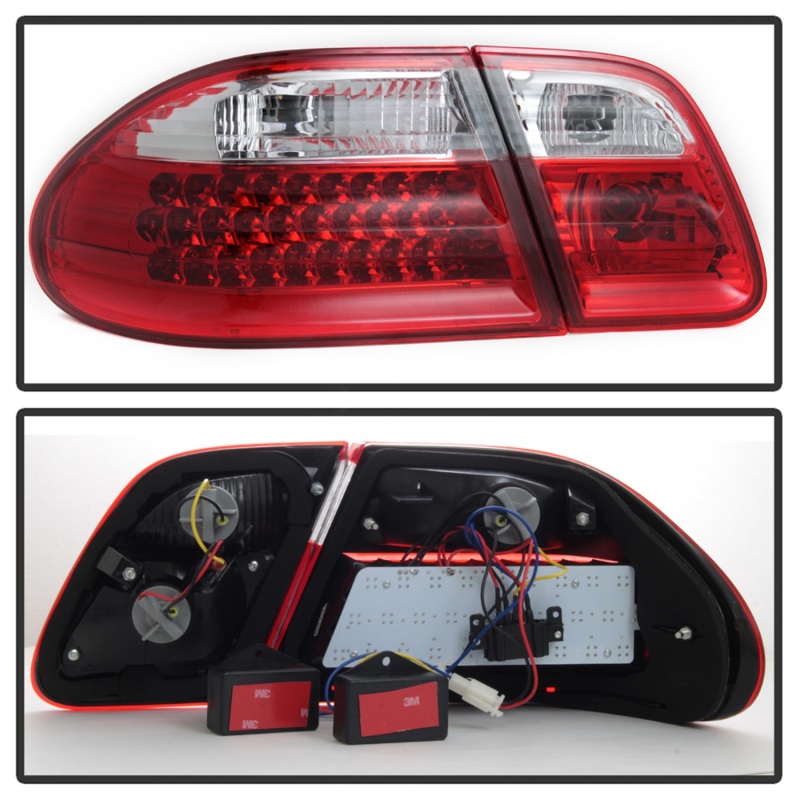 Mercedes-Benz E-Class Tail Lights - Rear - SPYDER - xTune LED - Red/Clear - `96-`02