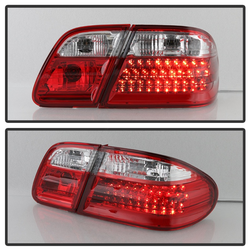 Mercedes-Benz E-Class Tail Lights - Rear - SPYDER - xTune LED - Red/Clear - `96-`02