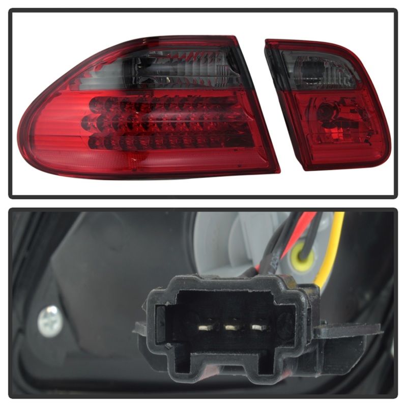 Mercedes-Benz E-Class Tail Lights - Rear - SPYDER - xTune LED - Red Smoke - `96-`02