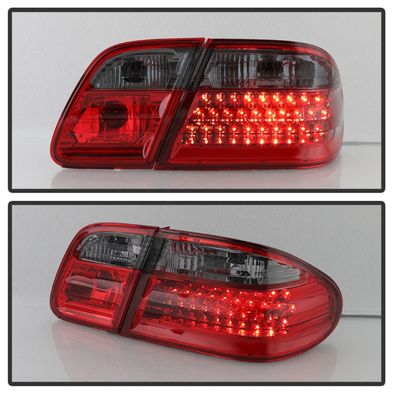 Mercedes-Benz E-Class Tail Lights - Rear - SPYDER - xTune LED - Red Smoke - `96-`02