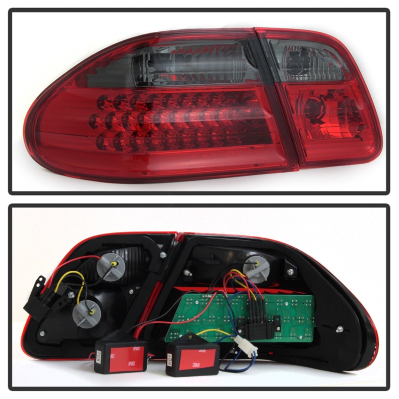 Mercedes-Benz E-Class Tail Lights - Rear - SPYDER - xTune LED - Red Smoke - `96-`02