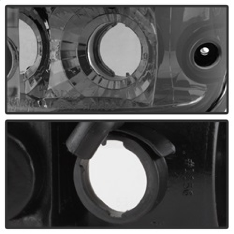 Toyota Tacoma Euro Tail Lights - SPYDER - Smoke - `01-`04