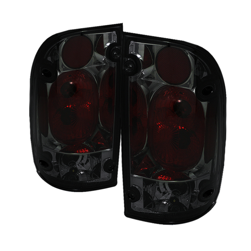 Toyota Tacoma Euro Tail Lights - SPYDER - Smoke - `01-`04
