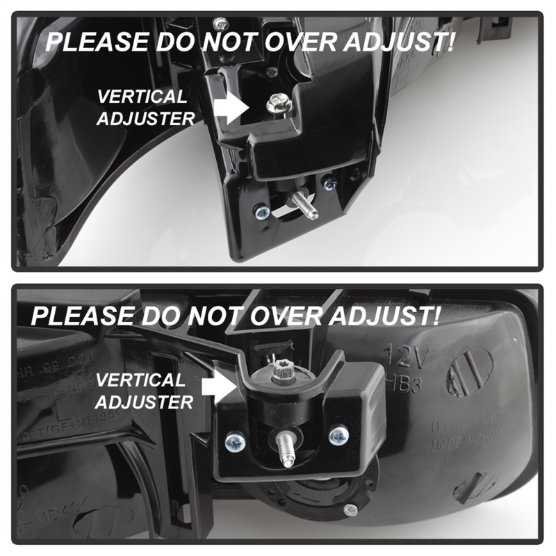 Chevrolet Tahoe Headlights - Front - SPYDER - xTune Crystal, Amber - Black - `00-`06