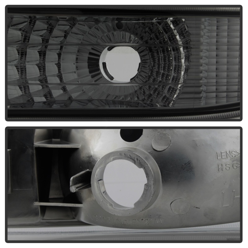 Chevrolet Silverado Bumper Lights - SPYDER - xTune Amber Reflector - Smoke - `99-`02