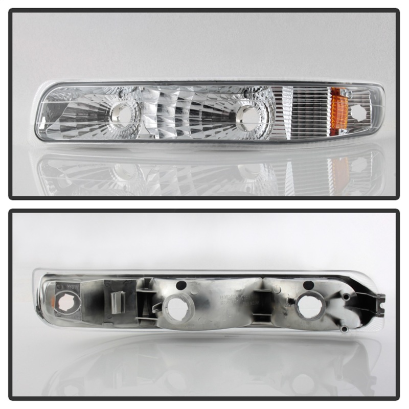 Chevrolet Silverado Tail Lights - Rear - SPYDER - Euro - Amber - `99-`02