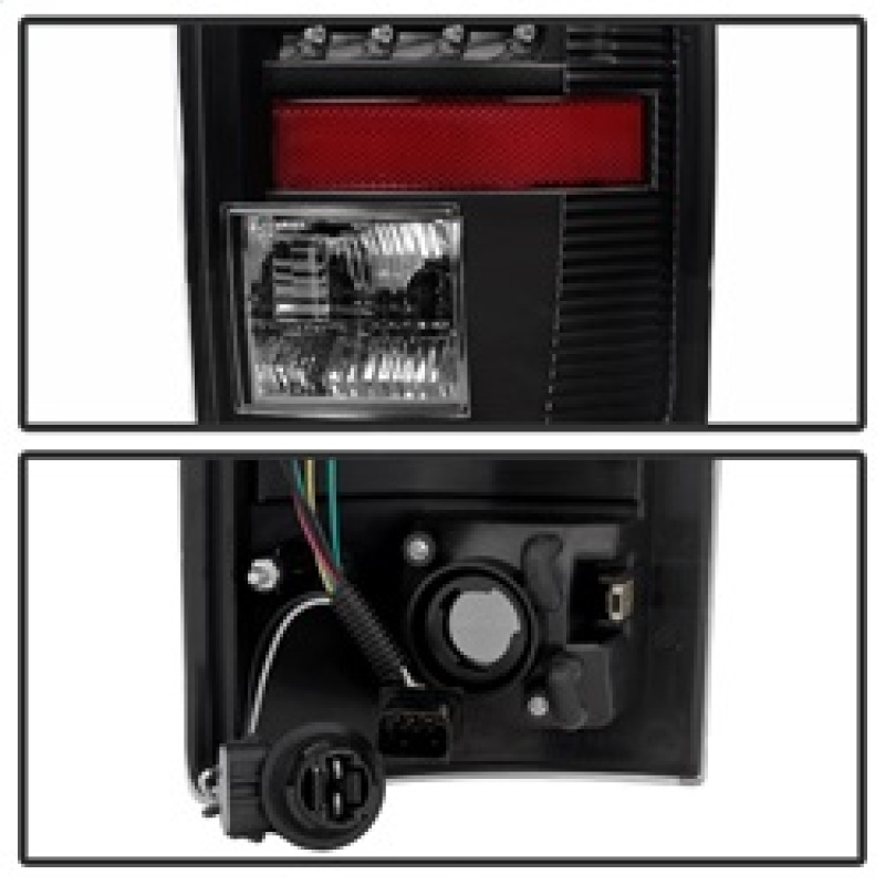 Dodge Ram 1500 Tail Lights - Rear - SPYDER - xTune LED - Black Housing, Clear Lens - `02-`06