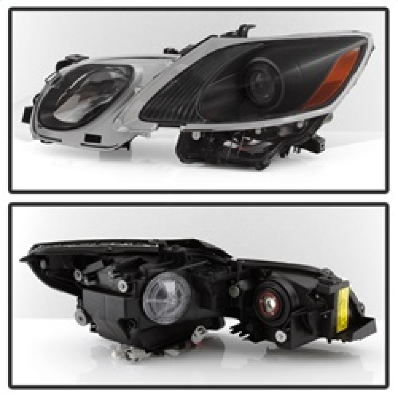 Lexus GS Projector Headlights - SPYDER - XTune with AFS HID Fit and Factory Headlight Washer - Black - `06-`11