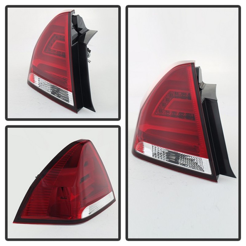 Chevrolet Impala LED Tail Lights - SPYDER - Red Clear - `06-`13