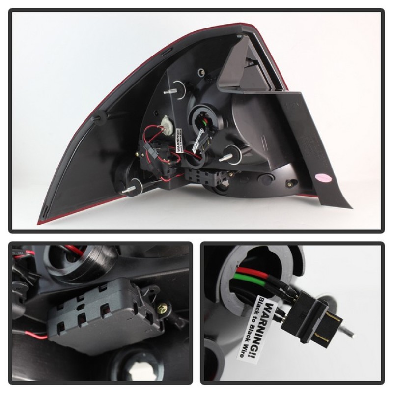 Chevrolet Impala LED Tail Lights - SPYDER - Red Clear - `06-`13