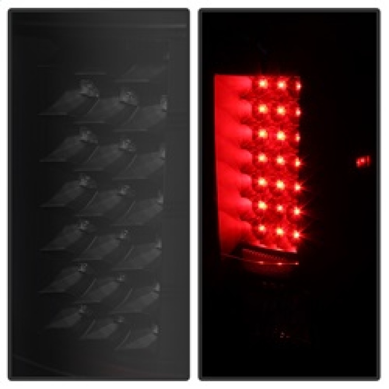 Chevrolet Silverado Tail Lights - Rear - SPYDER - xTune LED - Black Smoke - `07-`13