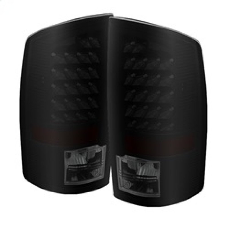 Dodge Ram 1500 Tail Lights - Rear - SPYDER - xTune LED, Black Housing, Smoke Lens - Black Smoke - `02-`06